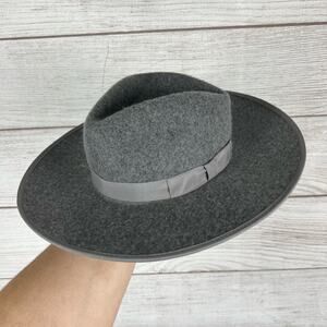 Olive & Pique Women's Rancher Gray 100% Wool Fall Brim Hat